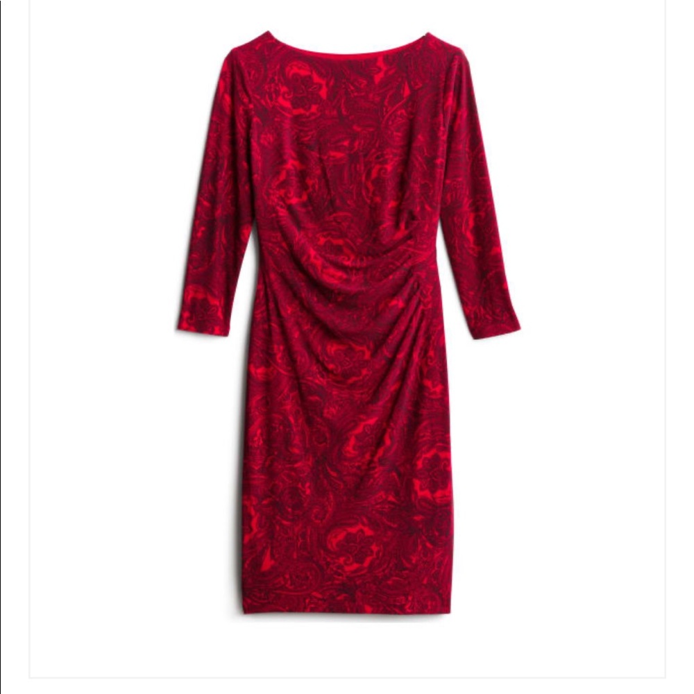 Lauren Ralph Lauren Victoria Knit Dress in Red
